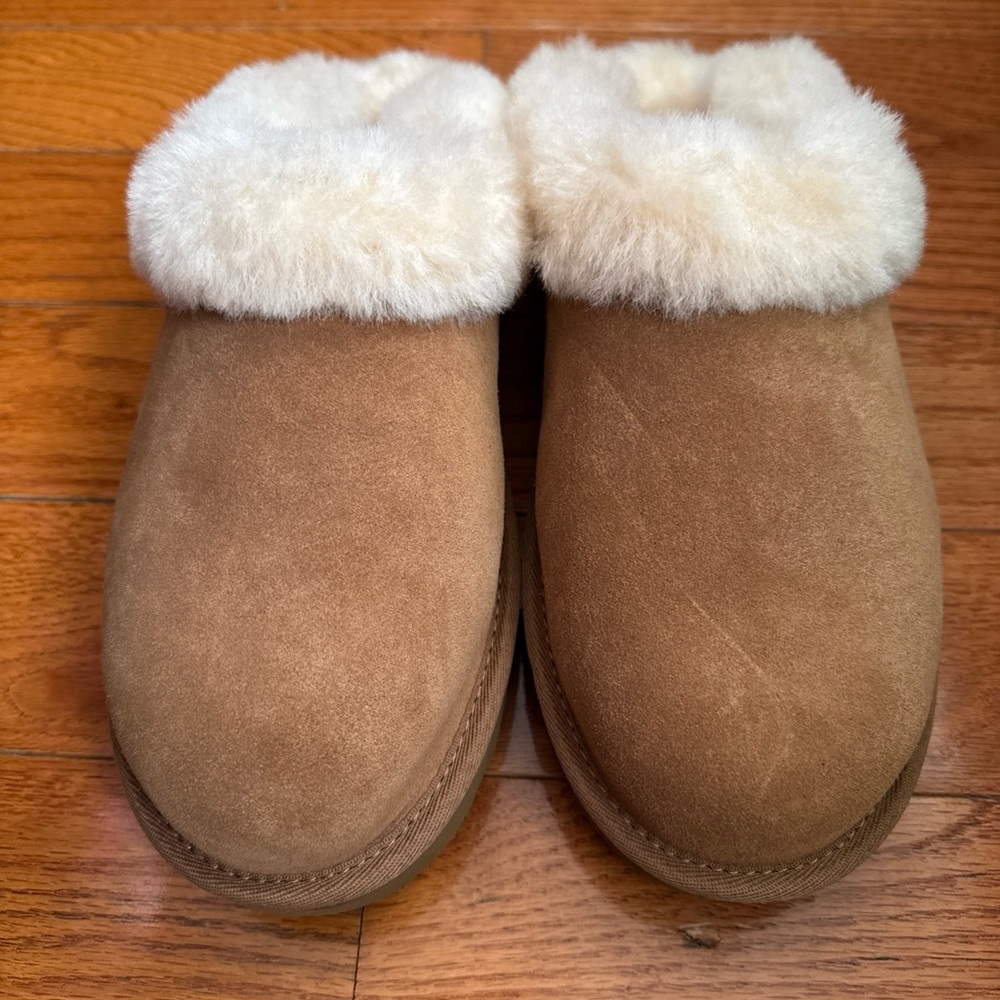 UGG |  Cluggette Fur Lined Slippers In Chestnut NEW
